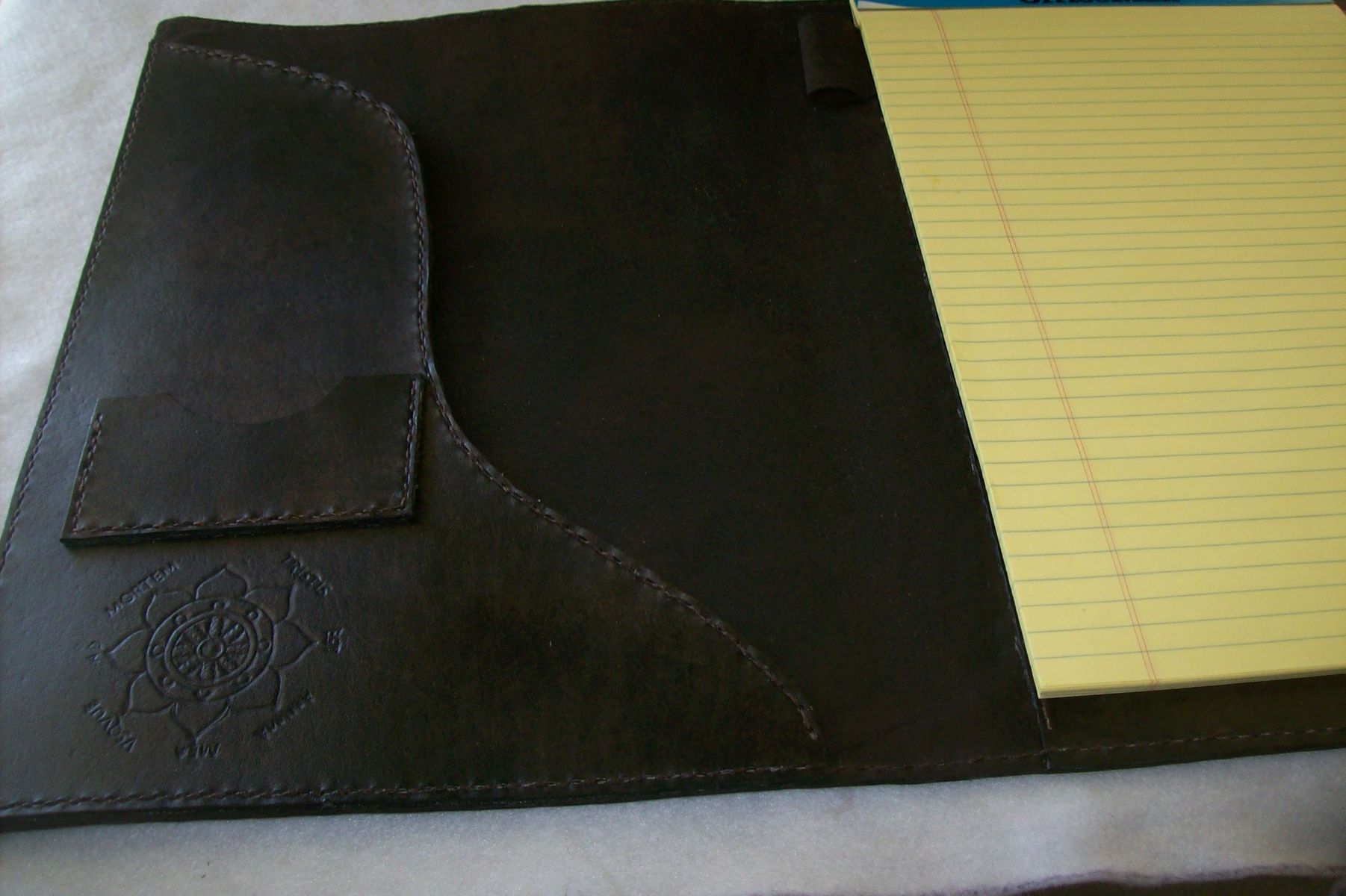 Buy Hand Crafted Custom Leather Legal Portfolio/Padfolio, made to order ...