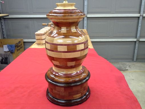 Custom Made Woodturned Table Lamp