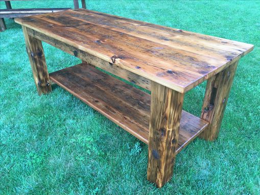 Custom Made Rustic Reclaimed Prep Table