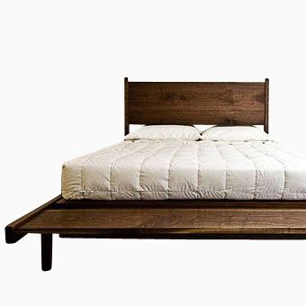 Custom Made Walnut Tapered Bed