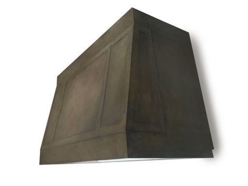 Custom Made #79 Dark Patina Zinc Hood With Deep Accents