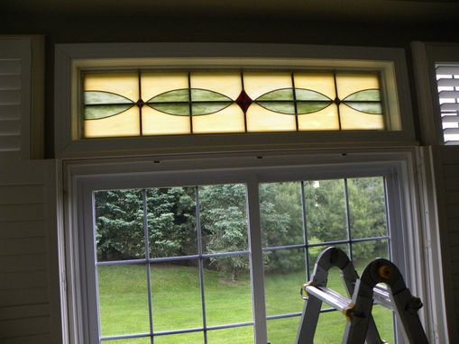 Custom Made Stained Glass Transom Window
