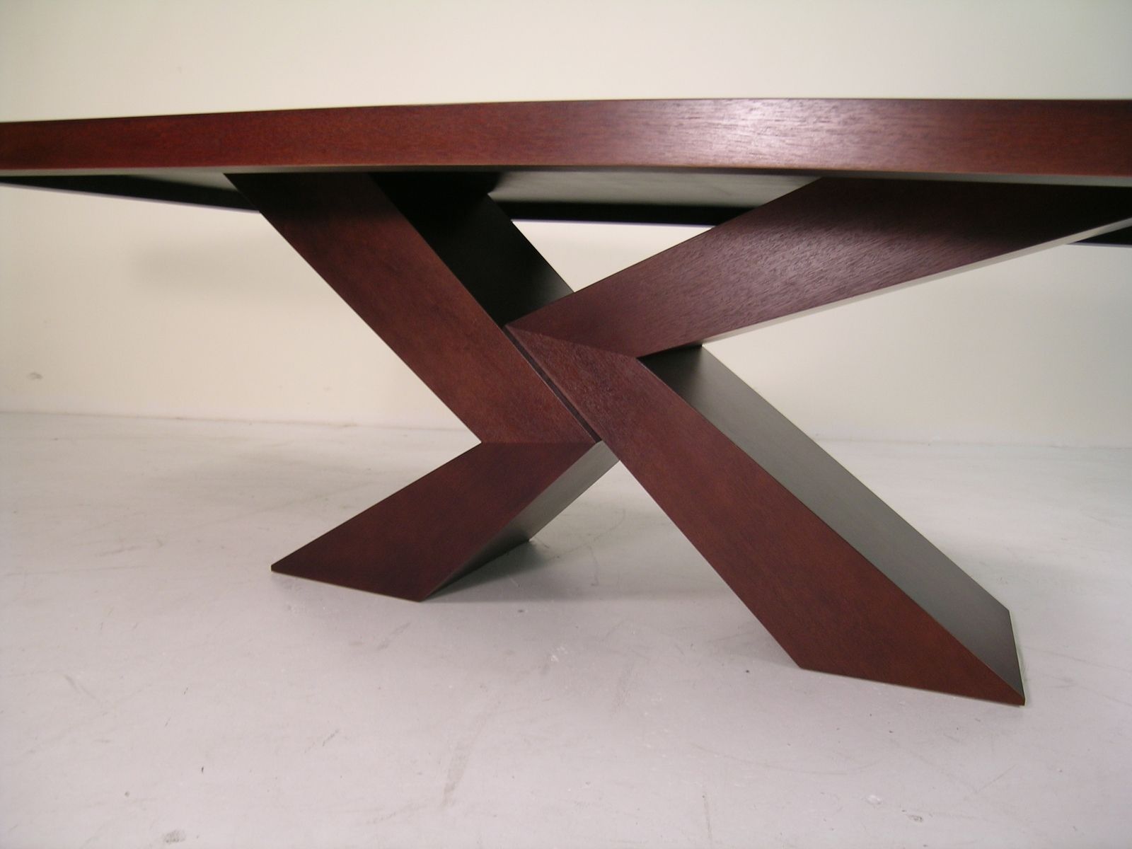 Hand Crafted Brace Dining Table by Lee Weitzman Furniture Inc
