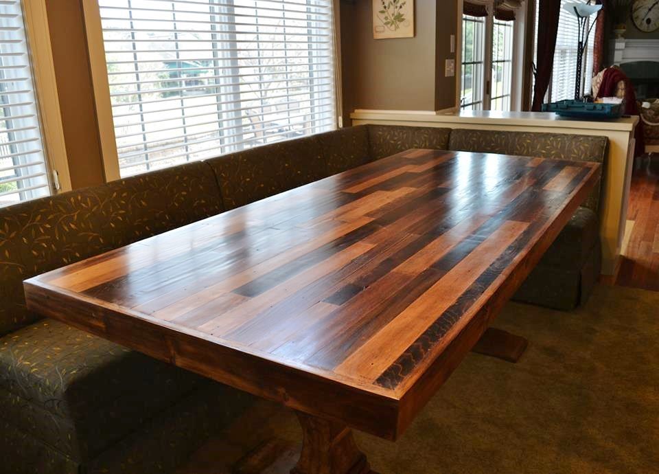 Hand Crafted 7' Dining Room Table Rustic/Modern. by The Lazarus Wood