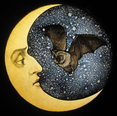 Custom Made 12" Bat And Moon