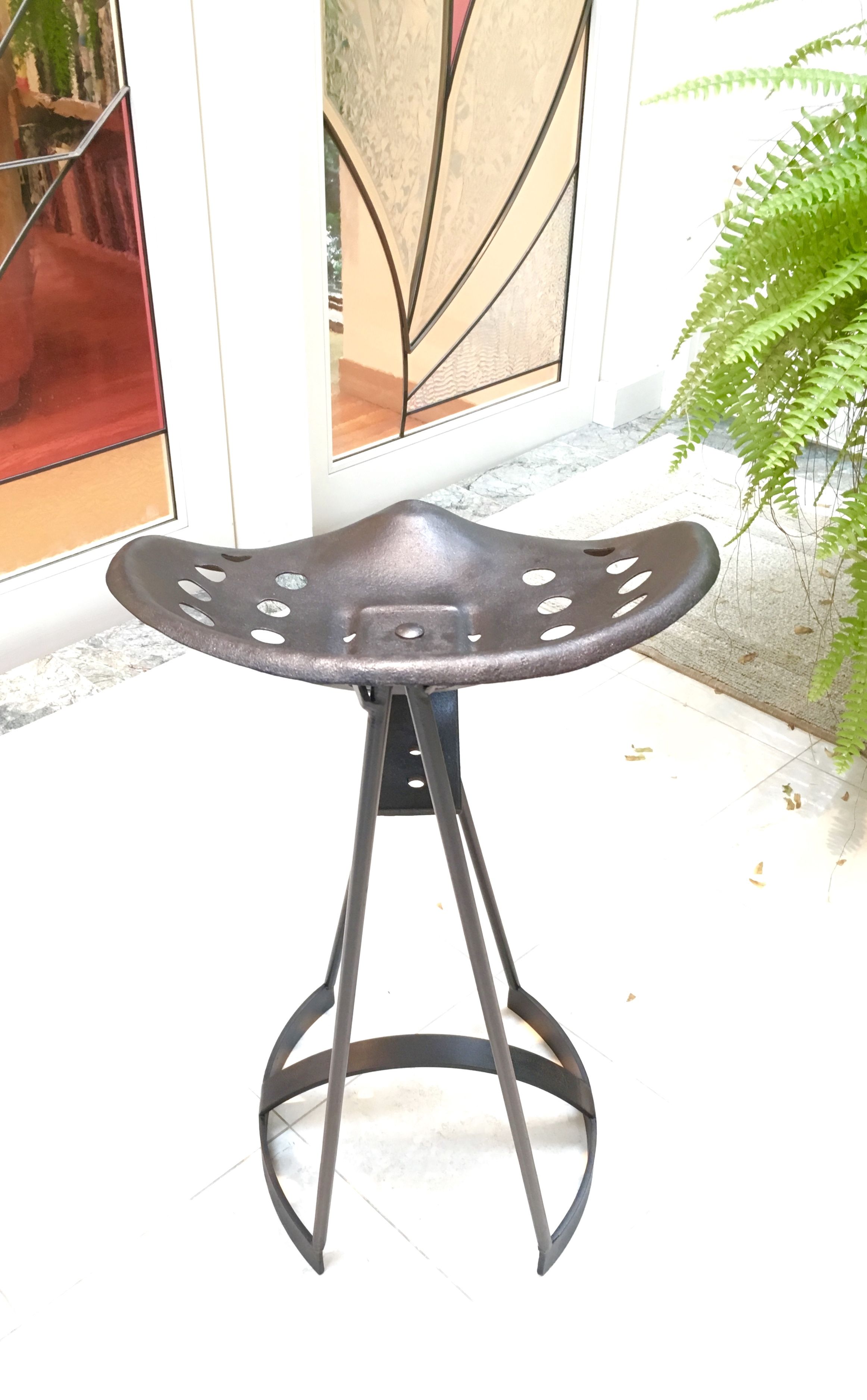 Custom TractorSeat Bar Stool by PeppercornStudio