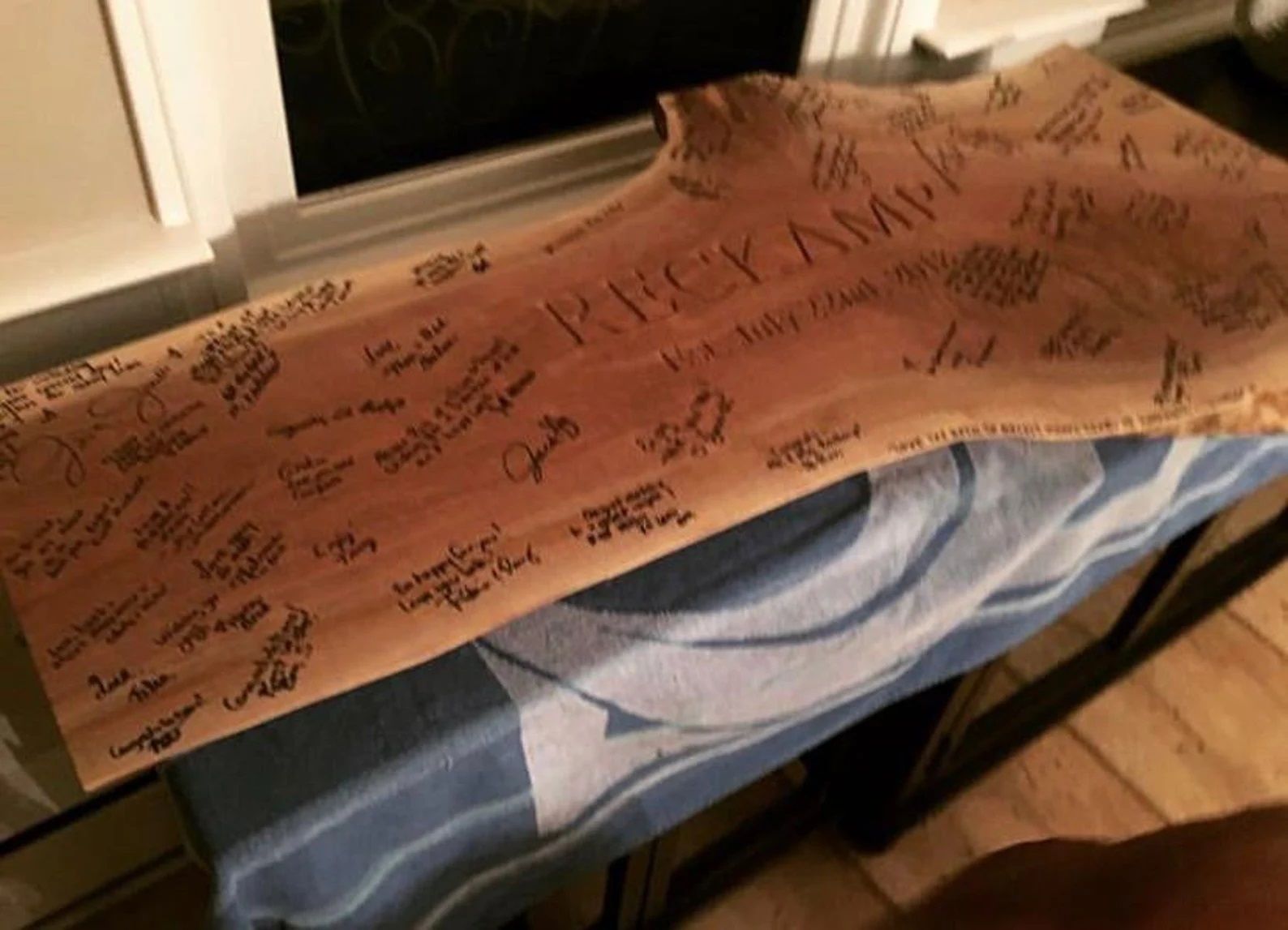 Custom Made Live Edge Wedding Plaque by Chicago Makers Studio