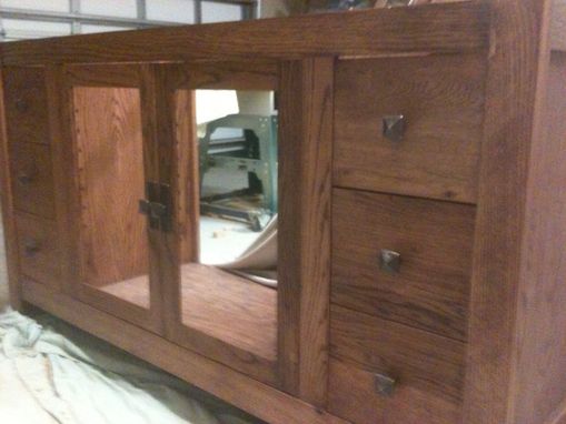 Custom Made Tv Cabinet From Reclaimed Oak