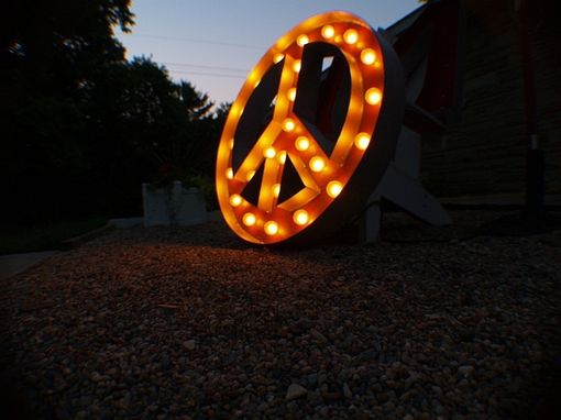 Custom Made Vintage Marquee Lights - Any Symbol Or Letter 24 X 24 X 4