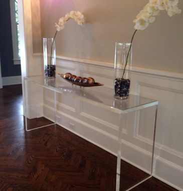 Custom Made Acrylic Entryway / Console Table In 1.5