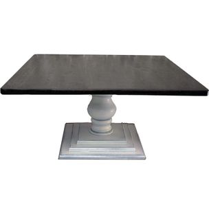 Square Farm Dining Table With Pedestal Base By Square Farm Dining Table With Pedestal Base By