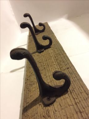 Custom Made Wall Mounted Wood Coat Hook | Scarf Holder | Rustic - Farmhouse Decor Made From Reclaimed Wood