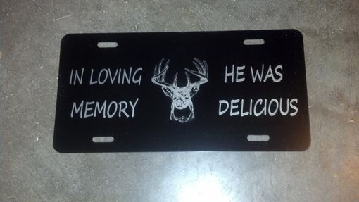 Custom Made Personalized License Plate. Laser Engraved.