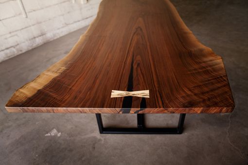 Custom Made Live Edge Black Walnut Dining Or Conference Table