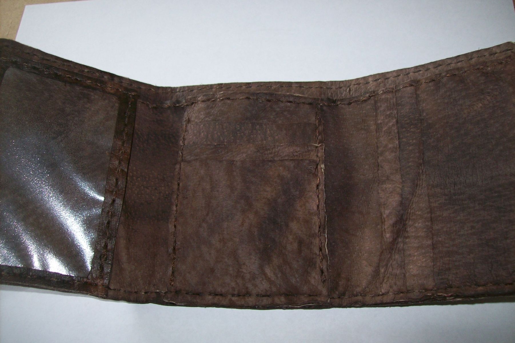 Buy Hand Made A Brown Leather Air Force Wallet For My Son, made to ...