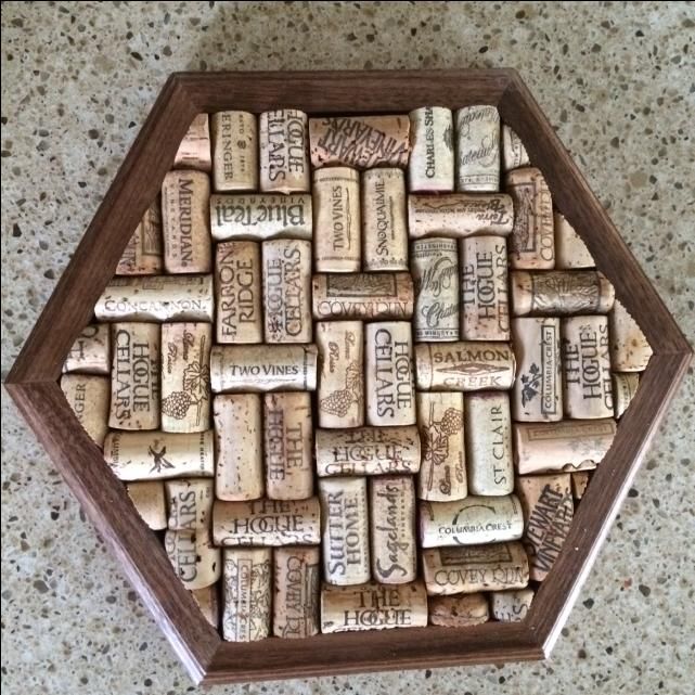 Buy Handmade Wine Cork Trivets, made to order from Red Dog Woodworks