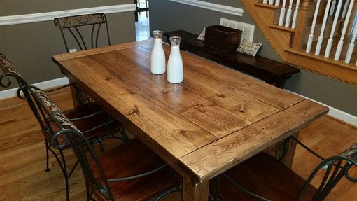 Custom Made Rustic Farmhouse Dining  Table