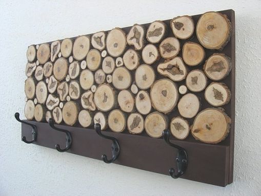 Custom Made Rustic Wood Coat Rack