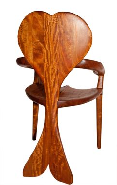 Custom Made Bee's Wing Mahogany Chair