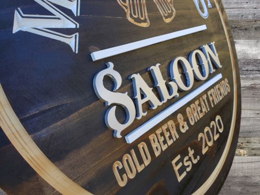Custom Made Personalized Bar Sign. Bar Decor, Saloon Decor,  Home Bar.