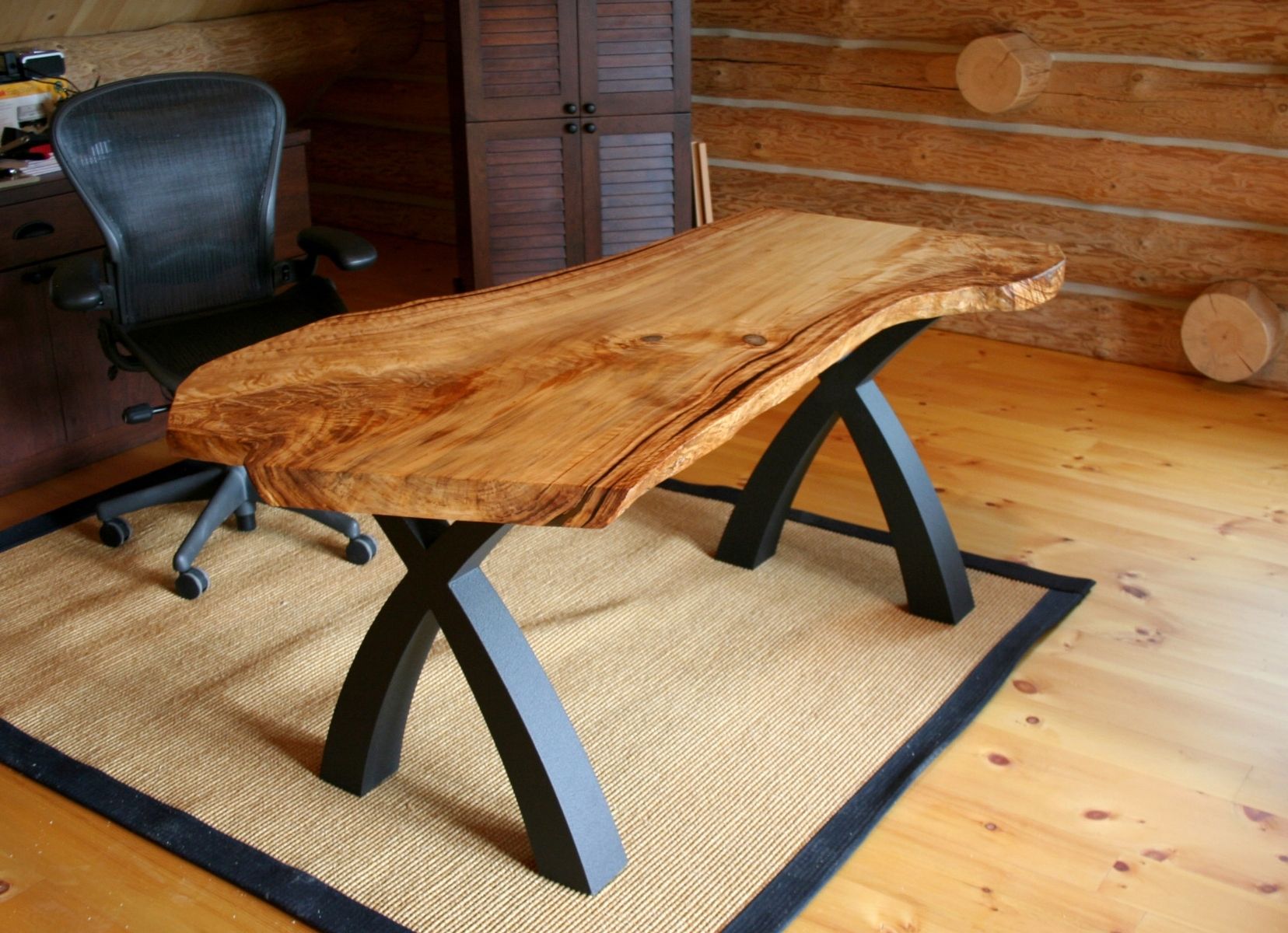 Handmade Natural Slab Desk by Symmetree Design