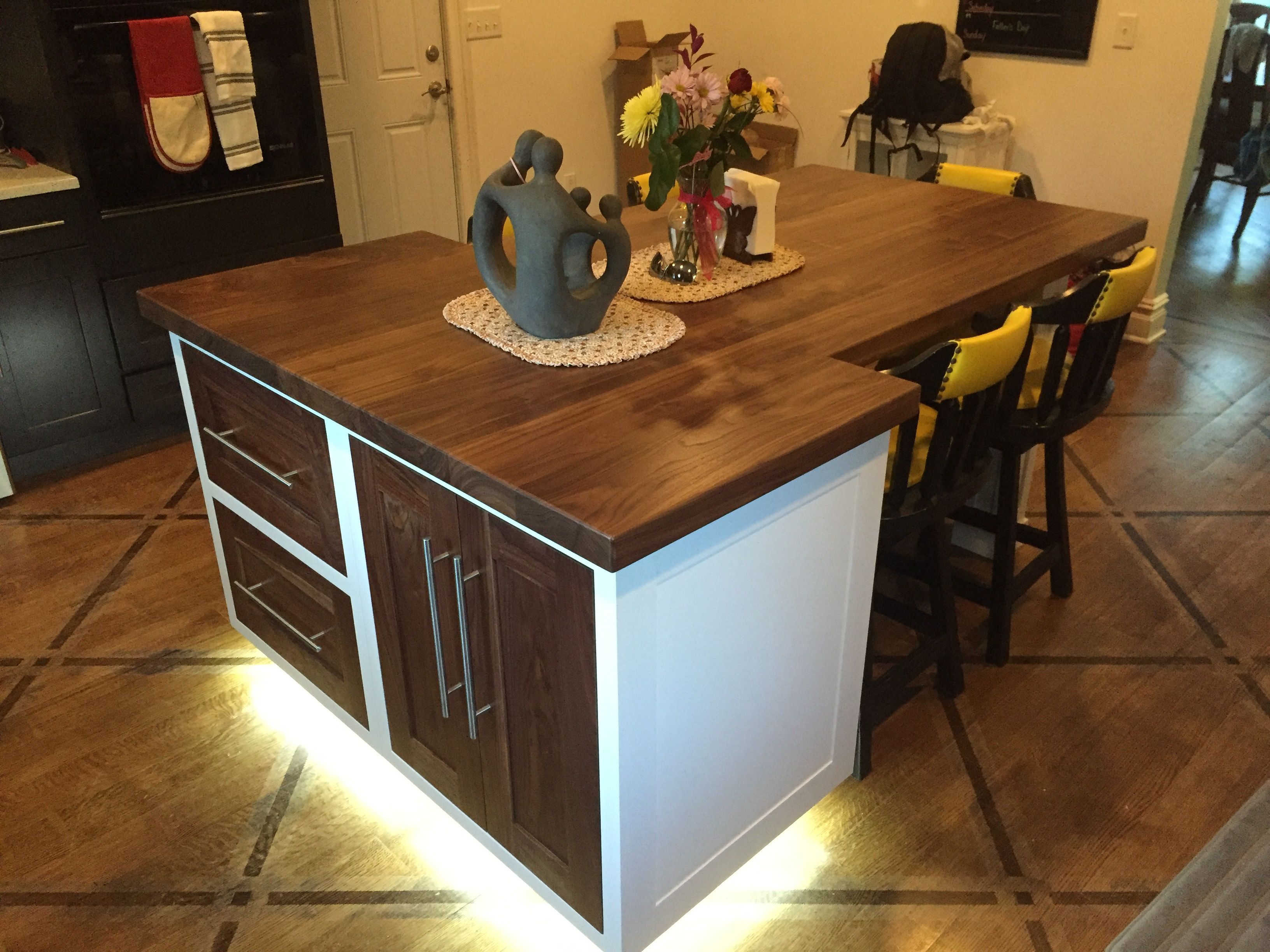 Custom Made Kitchen Island/Dining Table by Insight Woodworking LLC