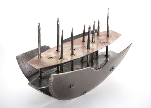 Custom Made Hand Forged Metal Boat With Attitude