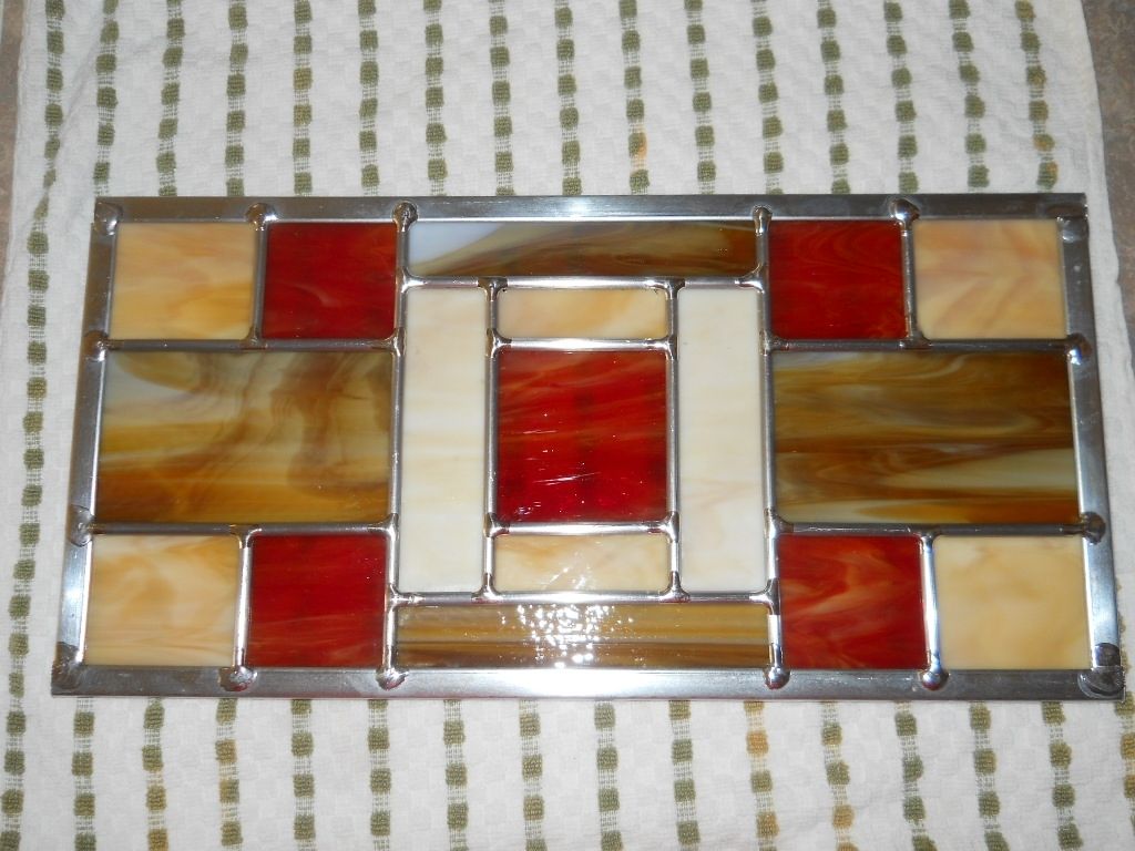 Hand Crafted 12" X 16" Leaded Glass Panels by Chapman Enterprises