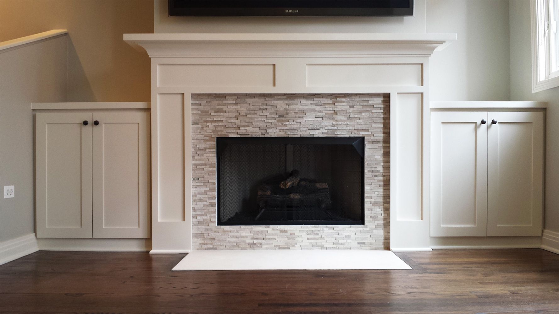 Custom Modern Clybourn Fireplace Mantel By Accolade Fireplace