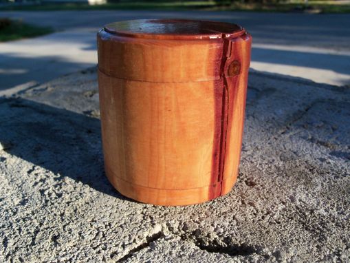 Custom Made Cylindrical Cedar Bandsaw Box