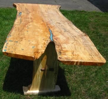 Custom Made Single Slab Maple Dining Table