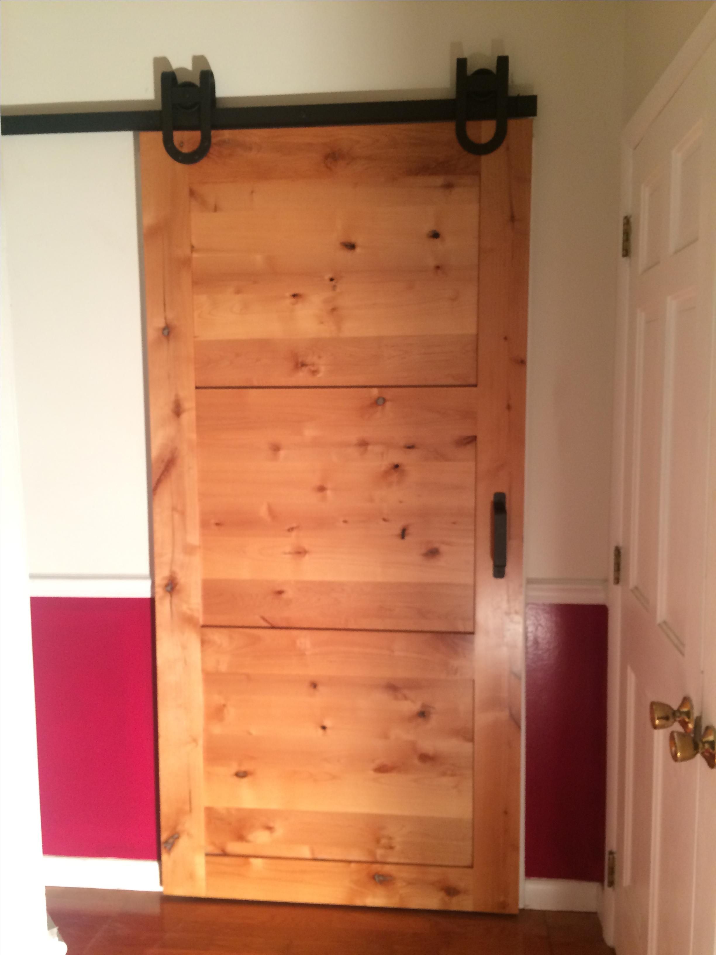 Hand Made Internal Barn Door On Sliding Rail by Lazy River Woodwork