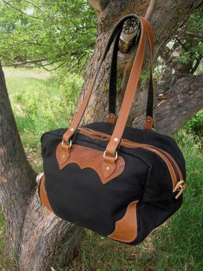Custom Made Western Overnight Travel Bag - Buffalo Leather