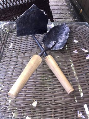 Custom Made Hand-Forged Garden Trowel + Hand-Hoe (Set)