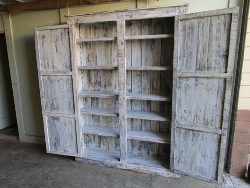 Custom Made Kitchen Cabinet Made From Reclaimed Wood In The Usa