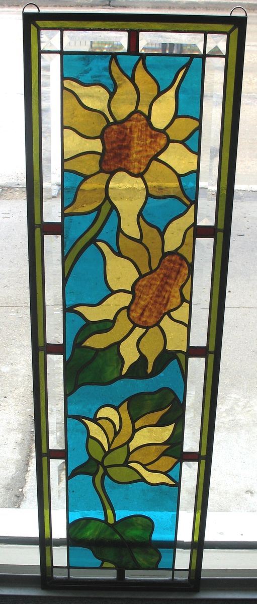 Custom Sunflower Window by Prairie Studio Glass | CustomMade.com