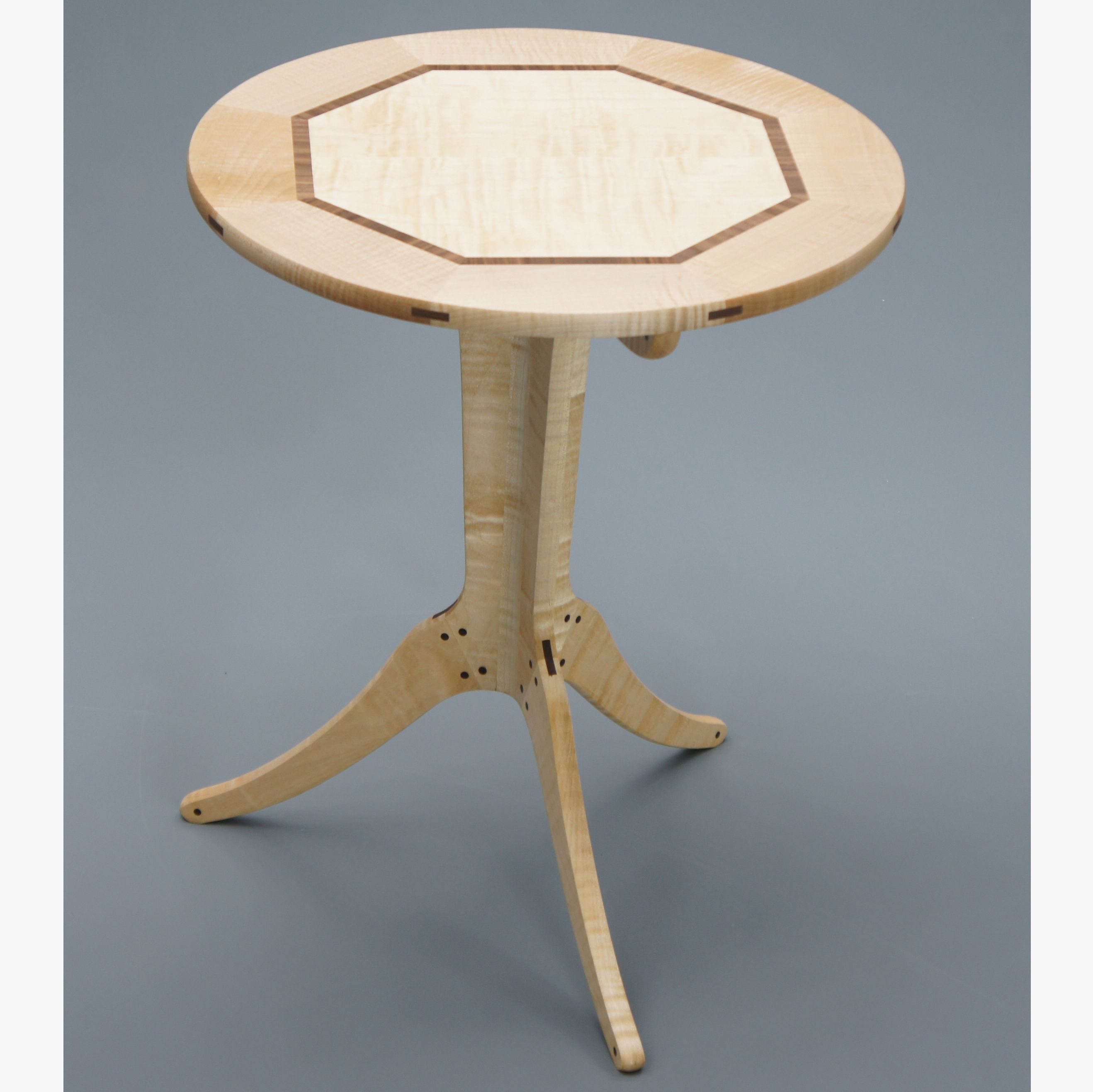 Buy Hand Made Pedestal Side Table, made to order from Jos. Lamerton