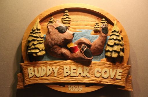 Custom Made Custom Carved Wood Signs | Bear Signs | Wolf Signs | Deer Signs | Handmade Wood Signs