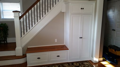 Custom Made Entry Bench And Cabinet