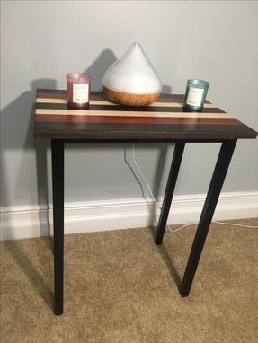 Custom Made Beautiful Exotic Wood Side Table / End Table / Night Stand / Display Table