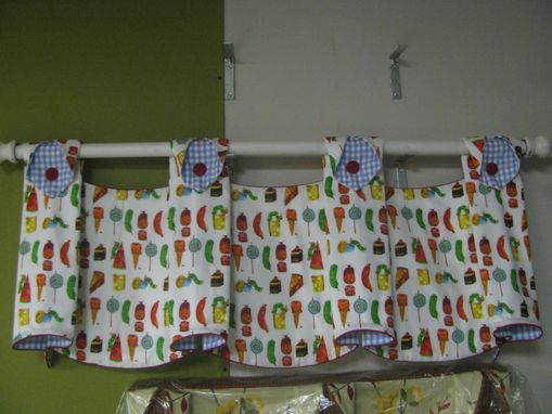 Custom Made Valance And/Or Curtains Based On The Very Hungry Caterpillar