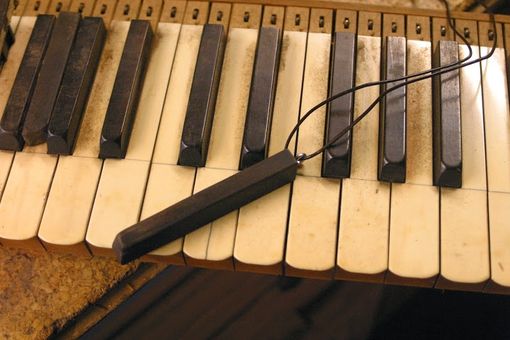 Custom Made Ebony Organ Key Pendant