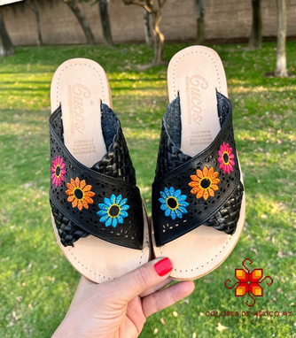 Custom Made Mexican Sandals - Leather Mexican Shoes - Mexican Style - Leather Sandals For Women