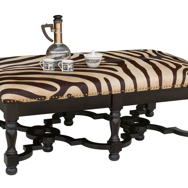 Hand Crafted Zebra Hide Ottoman Coffee Table By Corl Design Ltd Hand Crafted Zebra Hide Ottoman Coffee Table By Corl Design Ltd Custommade Com