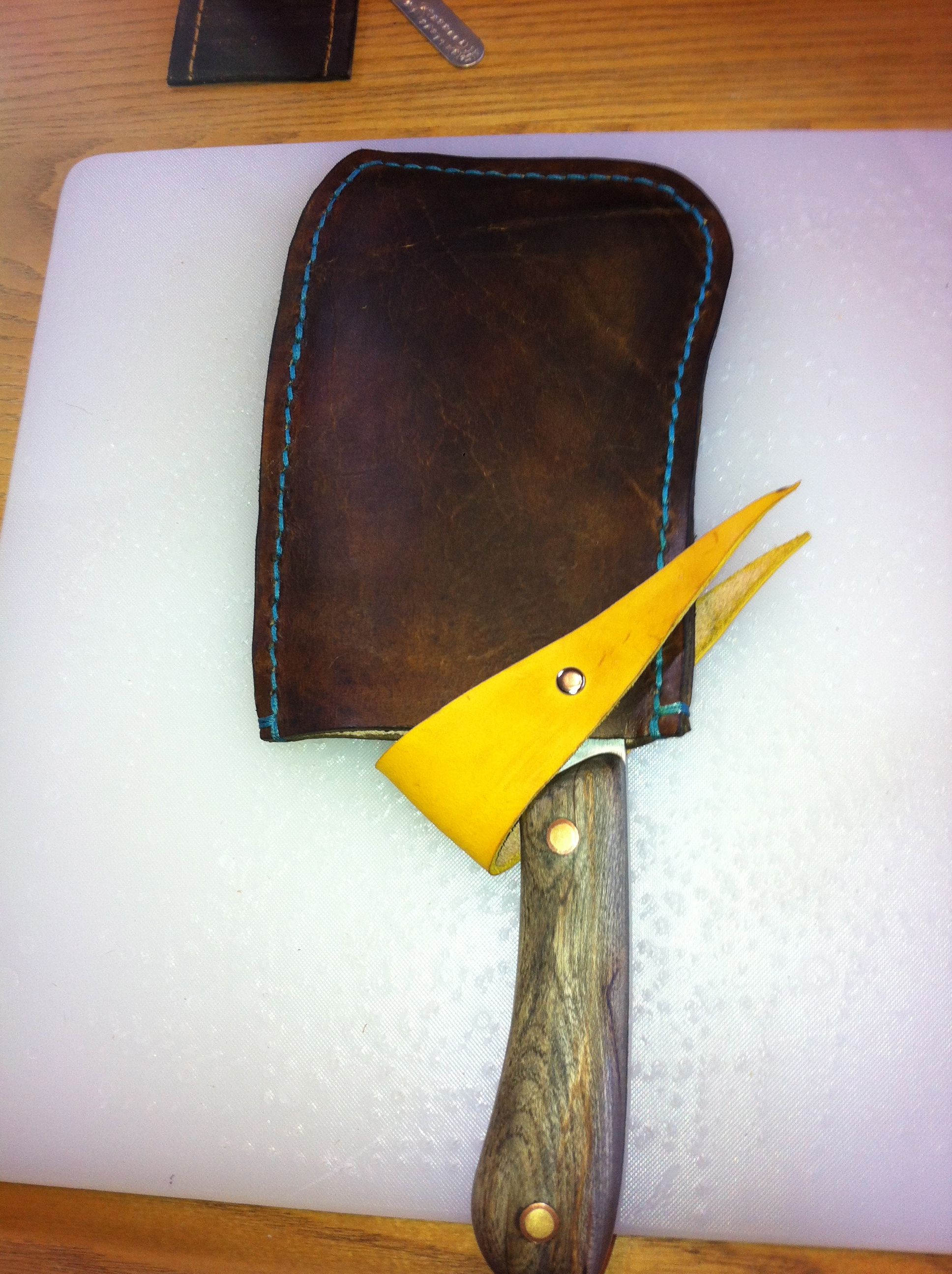 Custom Leather Knife Case / Cover by Sabbatical Arts
