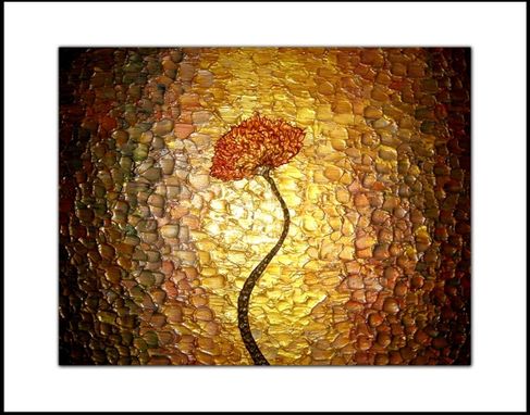 Custom Made Print With Matte Of Original Gold Poppy Painting By Dan Lafferty Sale 22% Off