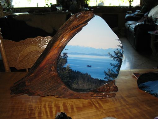 Custom Made Custom  Rustic Twisted Two Sided Pine Picture Frame