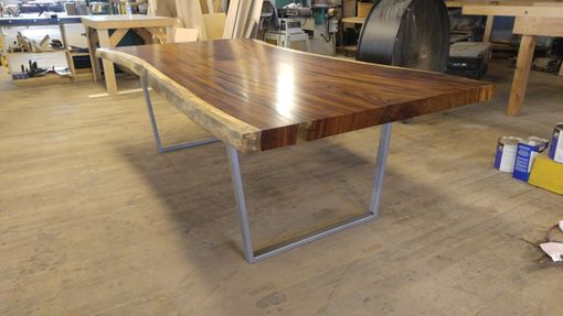 Custom Made Guanacaste Table With U Shaped Base