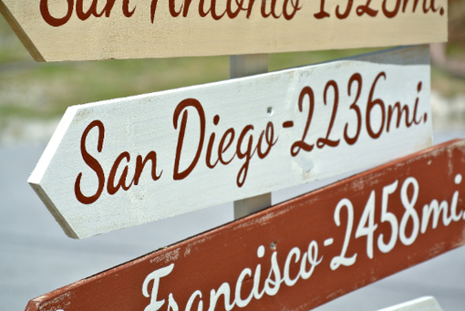 Custom Made Rustic Directional Destination Wood Sign. Gift For Parents, Friends And Family.