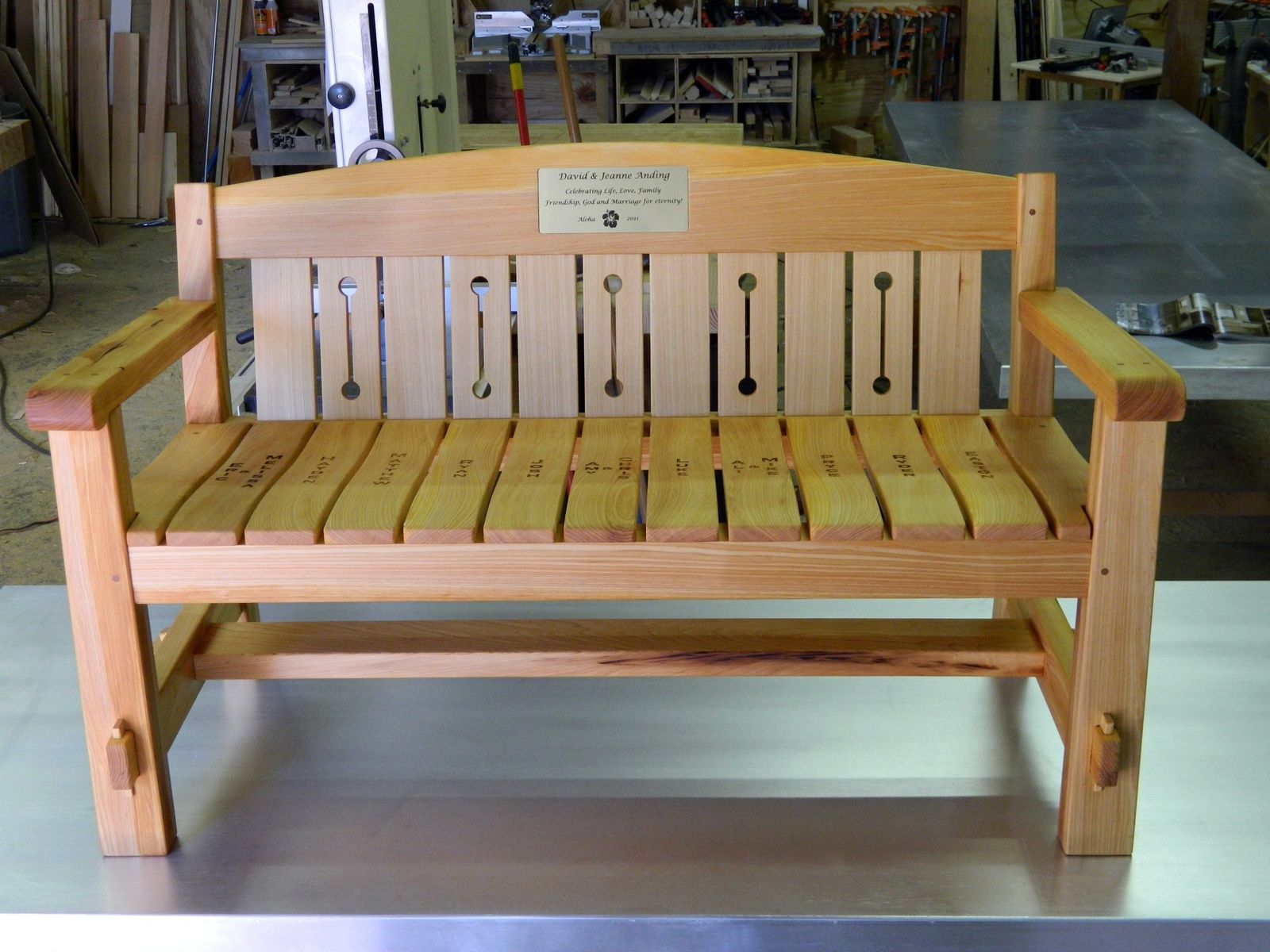 Hand Made Outdoor Bench By The Chicago Bench Co